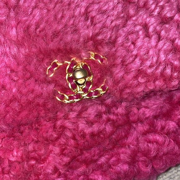 Chanel 19 Flap Bag Sherling Medium Pink - Picture 7 of 8